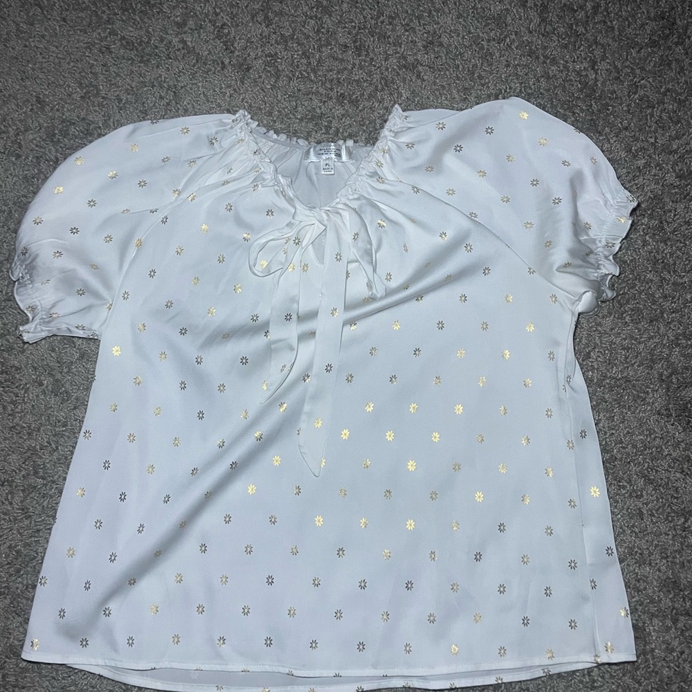 White Floral Women's Top